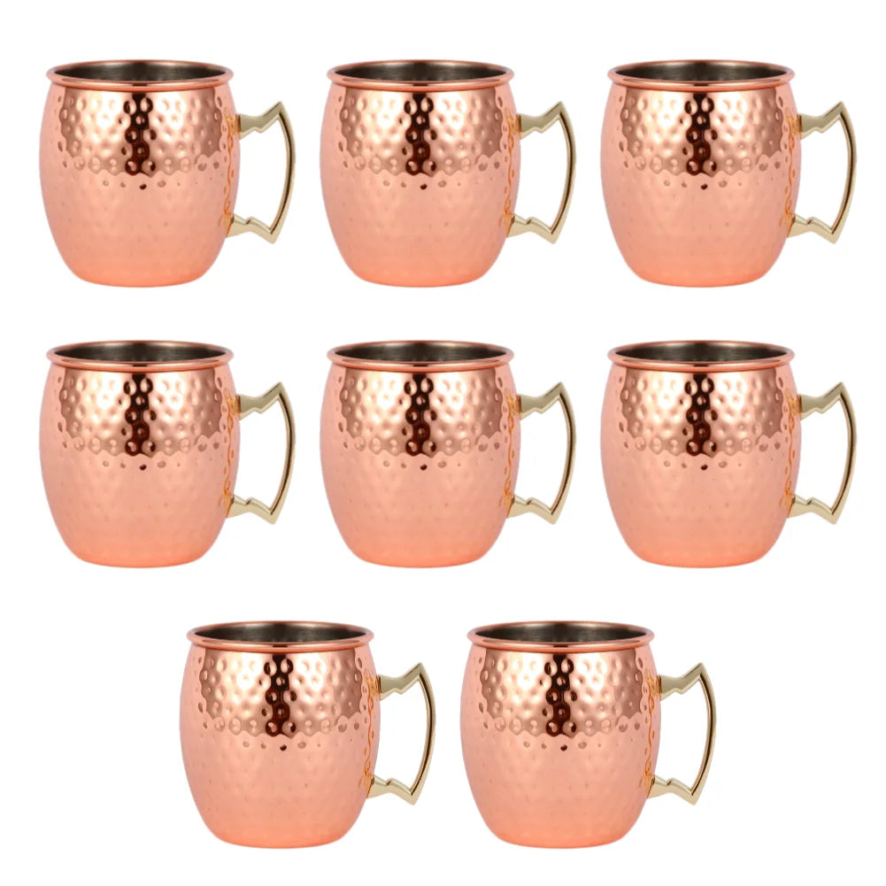 500ML Copper Moscow Mule Mug - Durable Stainless Steel 8PCS Copper Mugs / CHINA / As Show