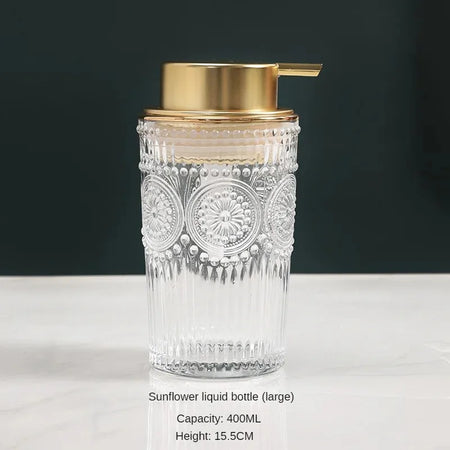 400ml Luxury Glass Bubble Hand Wash Dispenser &ndash; Soft Press