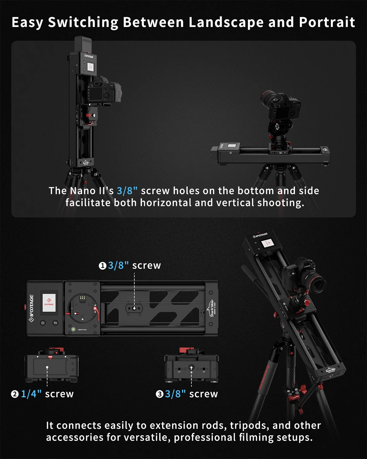 IFOOTAGE Shark Slider Nano II 660 26in &ndash; Smooth Motion