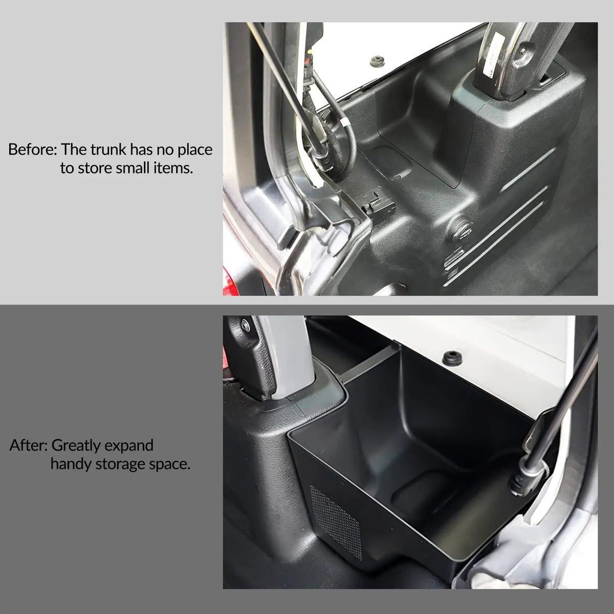 Car Trunk Organizer Rear Back Seat Cargo Storage Box Tray Bin Container Kit For Jeep Wrangler JL 2018 2019 2020 2021 2022 2023 by InterCyprus Trading Ltd