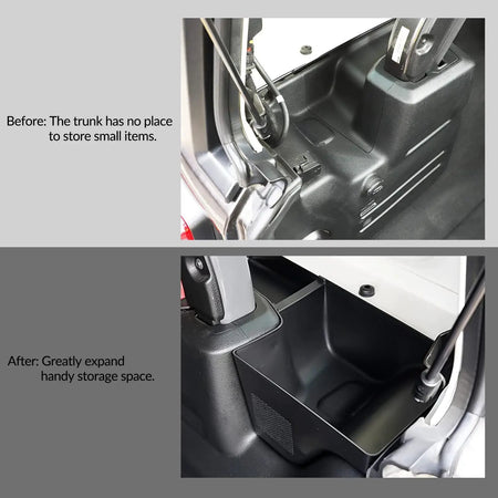Car Trunk Organizer Rear Back Seat Cargo Storage Box Tray Bin Container Kit For Jeep Wrangler JL 2018 2019 2020 2021 2022 2023 by InterCyprus Trading Ltd