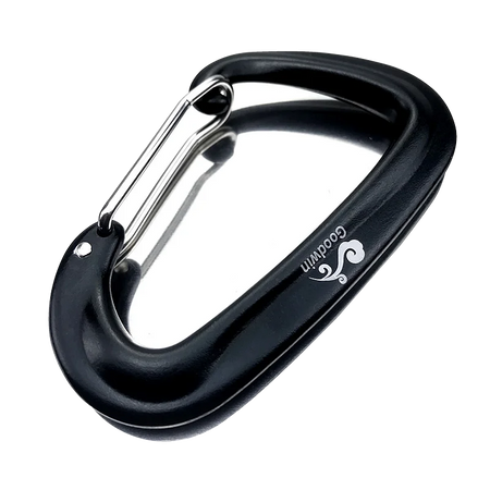 12KN D-Shape Aluminium Climbing Carabiner with Locking Mechanism 4 / CHINA