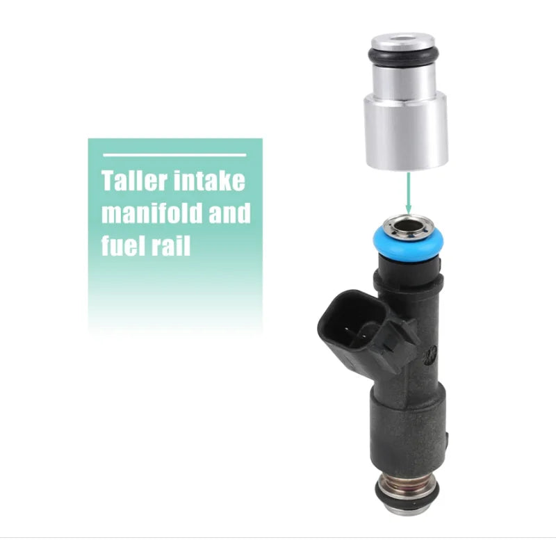 Kraftstoffeinspritzdüsen-Abstandshalter 6061 Aluminium-Adapter passt für LS1 zu LS Gen IV Motor