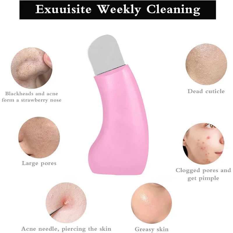 Portable Manual Blackhead Remover - Deep Clean Facial Skin Scrubber