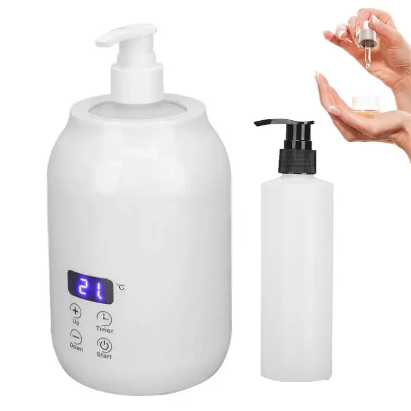 Massage Oil Heater With LED &ndash; Temperature Control 30-65C White / 220V EU