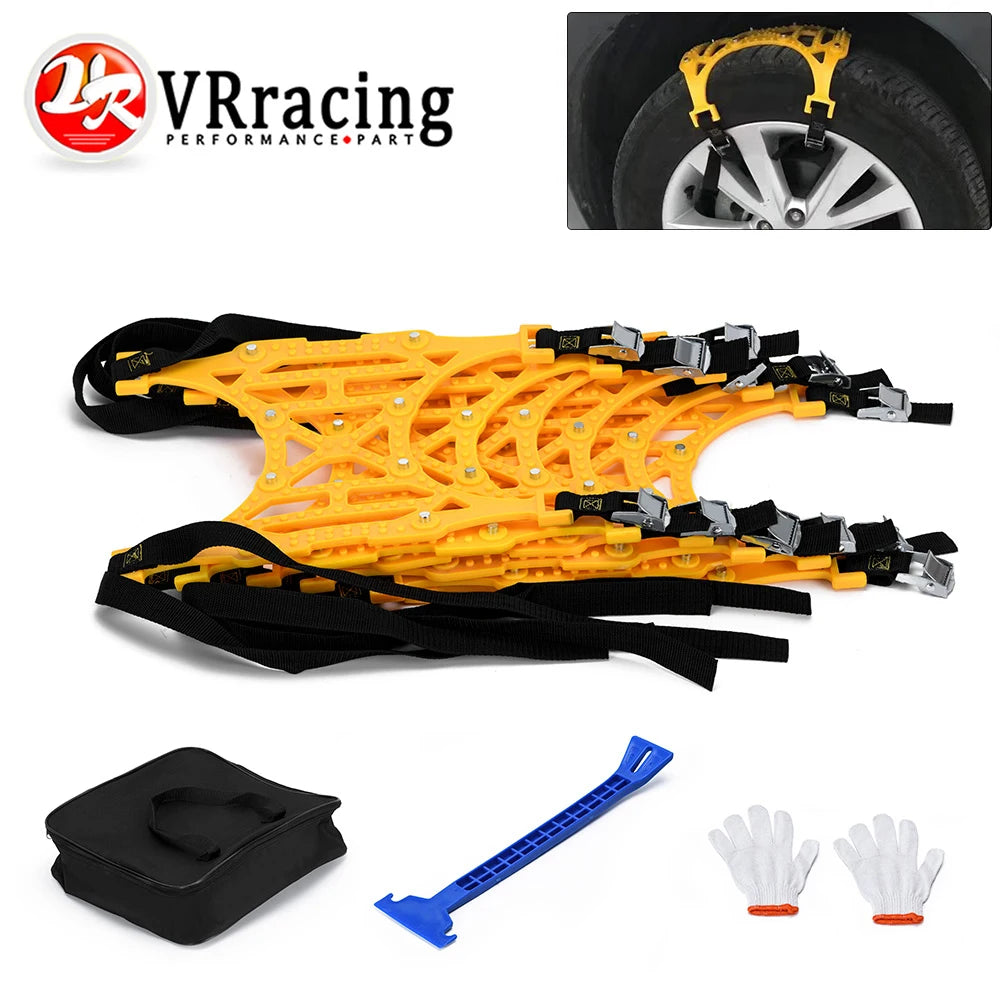 TPU Car Snow Chains 165-265mm &ndash; Adjustable Anti-Skid Design 2 Pcs Snow Chain