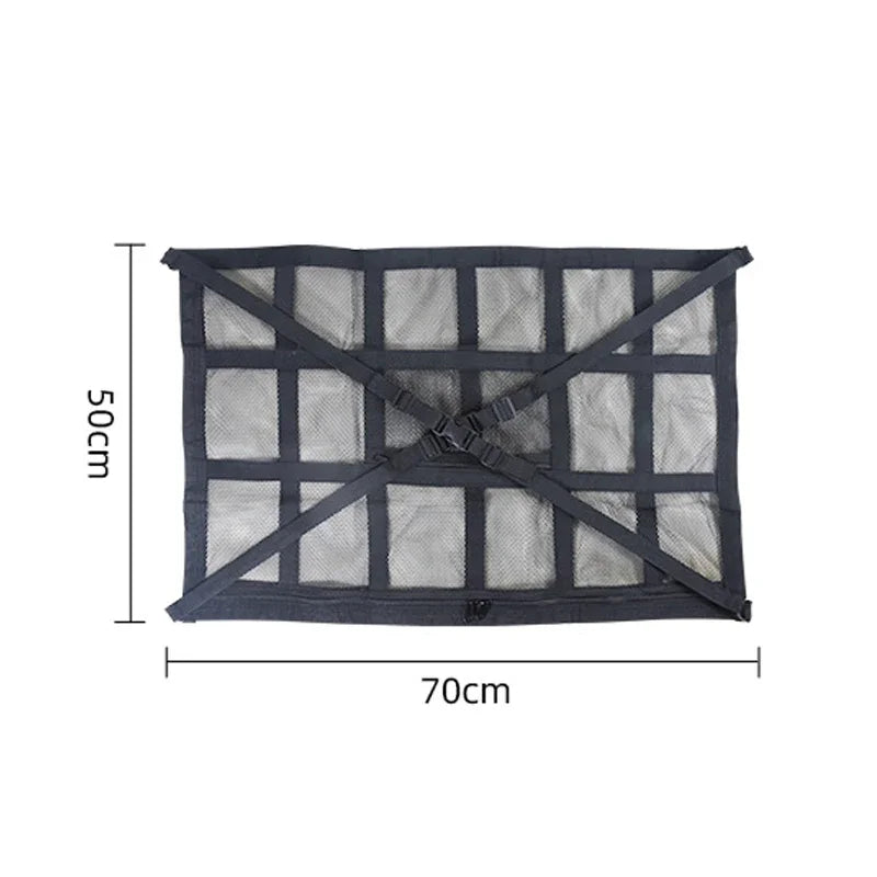 Car Roof Cargo Net Mesh Organizer - Anti Sagging Design 70 x 50cm