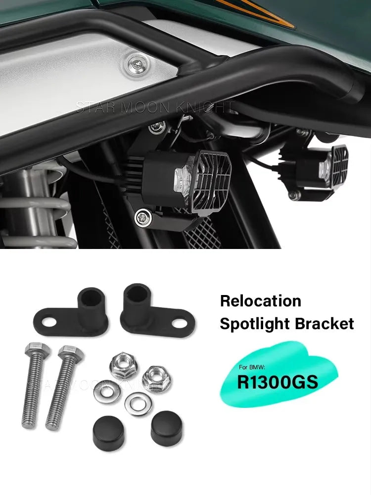 Кронштейн для прожектора BMW R 1300 GS 2023 для противотуманной фары, алюминиевый крепеж для рабочей лампы, прочный