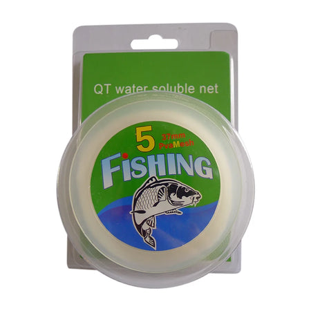 PVA Mesh Water Soluble Fishing Net - Eco-Friendly Refill Bags for Trap &amp; Lure 3.7cm 5m-Blister
