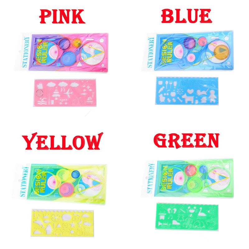 Drawing Stencils Set Geometry Spirograph Art Crafts Educational Toy