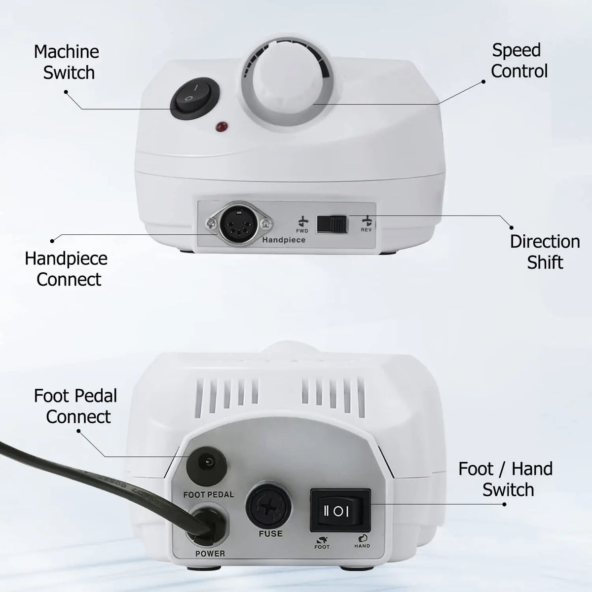 Electric Acrylic Nail Drill 30000 RPM Nail File &ndash; High Speed