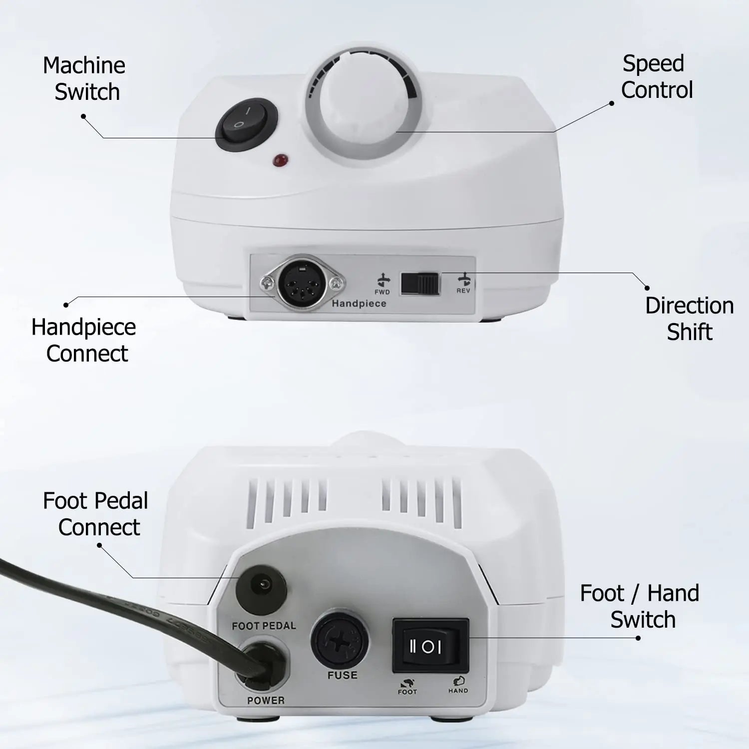 Electric Acrylic Nail Drill 30000 RPM Nail File &ndash; High Speed