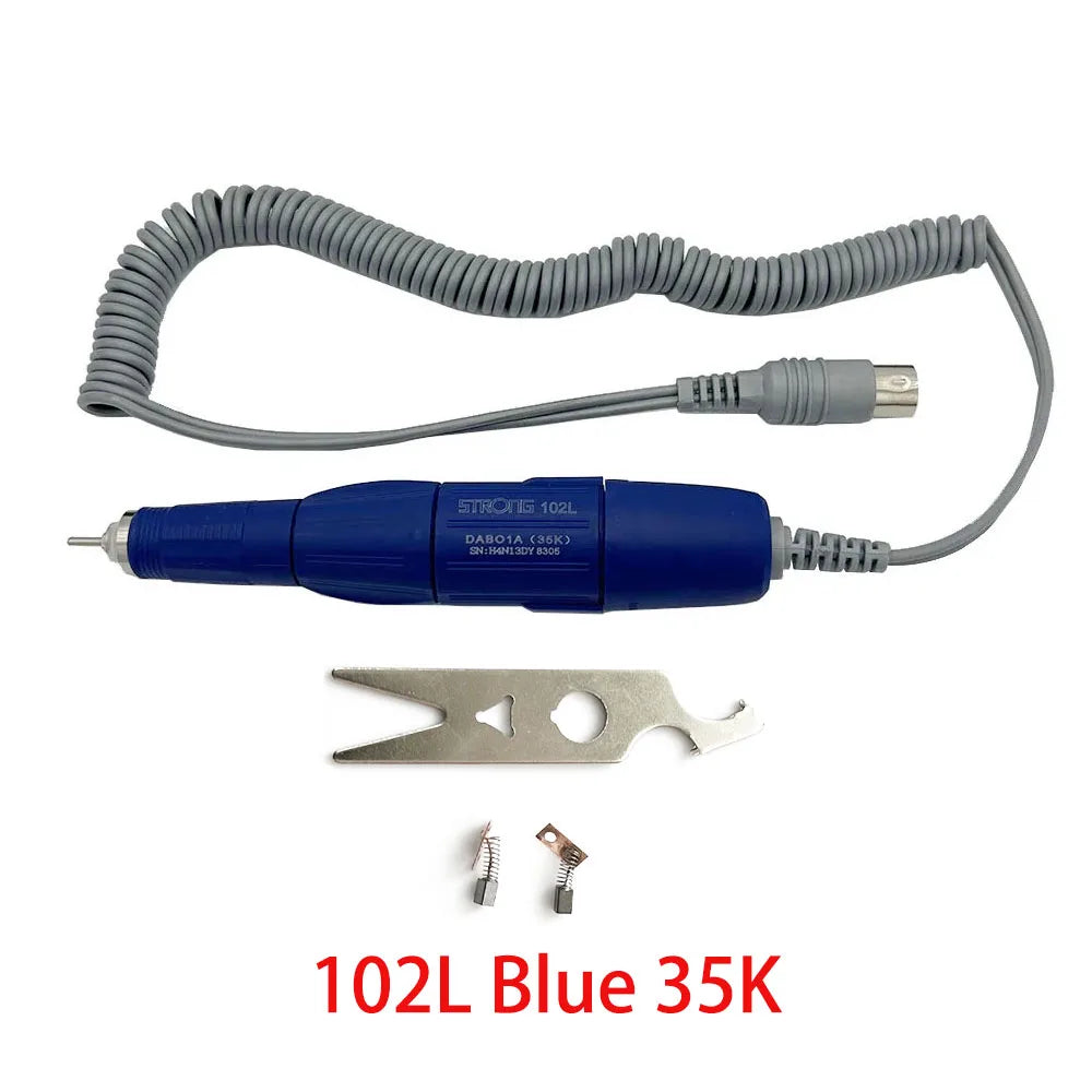 Strong 210 Electric Micro Motor Nail Drill &ndash; High-Speed 35000 RPM Polishing 102L 35K  Blue