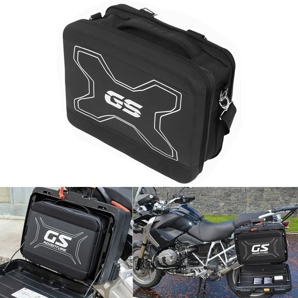 Universal Black Motorcycle Luggage Side Case Inner Bag &ndash; Durable PVC Material