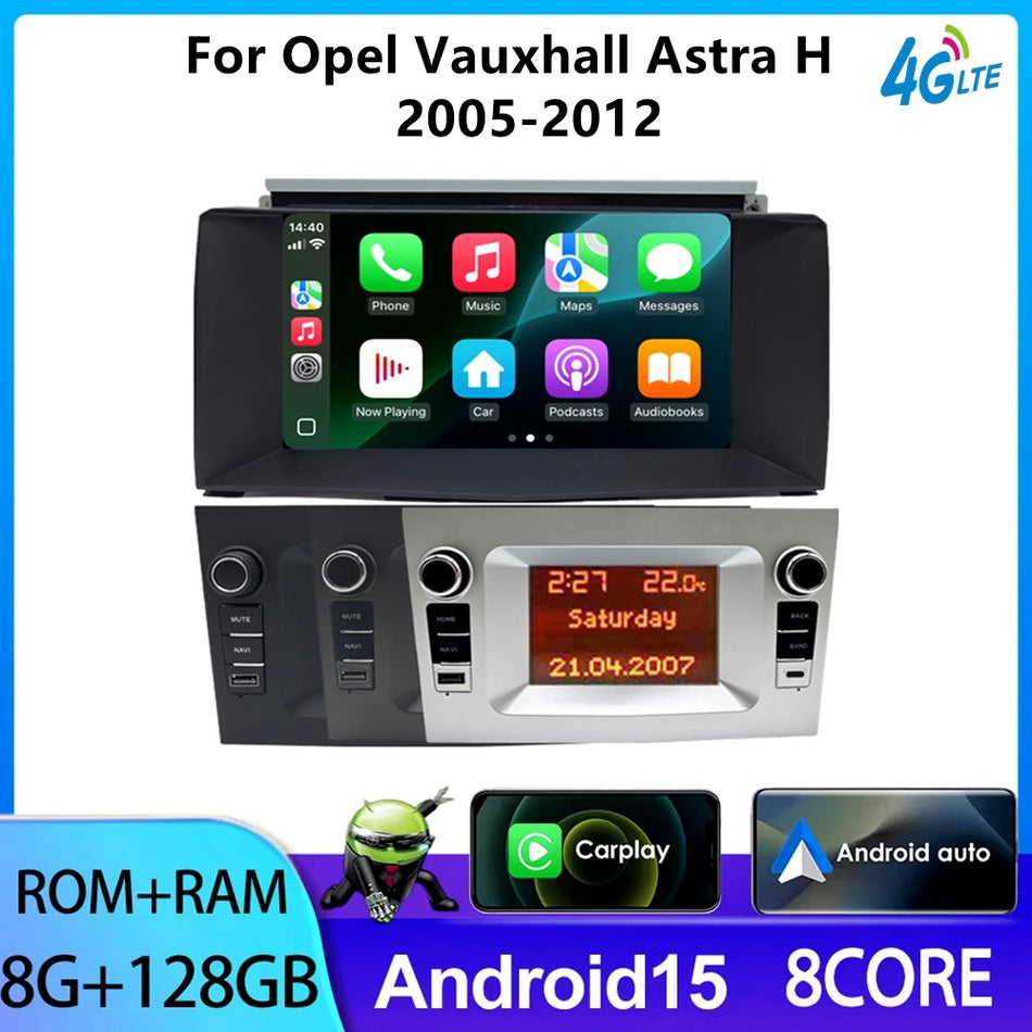 7-calowy samochodowy system nawigacji GPS do Vauxhall Opel Astra H 2006-2012 z bezprzewodowym CarPlay i radiem audio