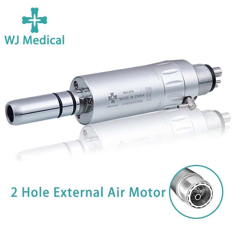Dental Slow Low Speed External Handpiece Air Motor &ndash; Quiet 2 Hole Motor