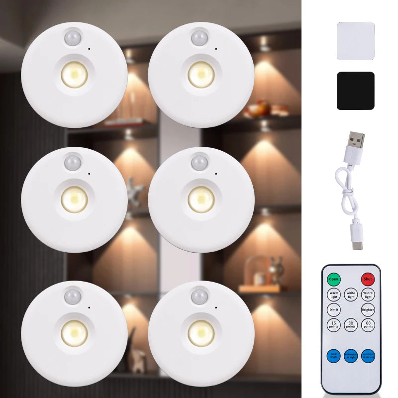 PIR Motion Sensor LED Cabinet Light - Dimmable Night Light