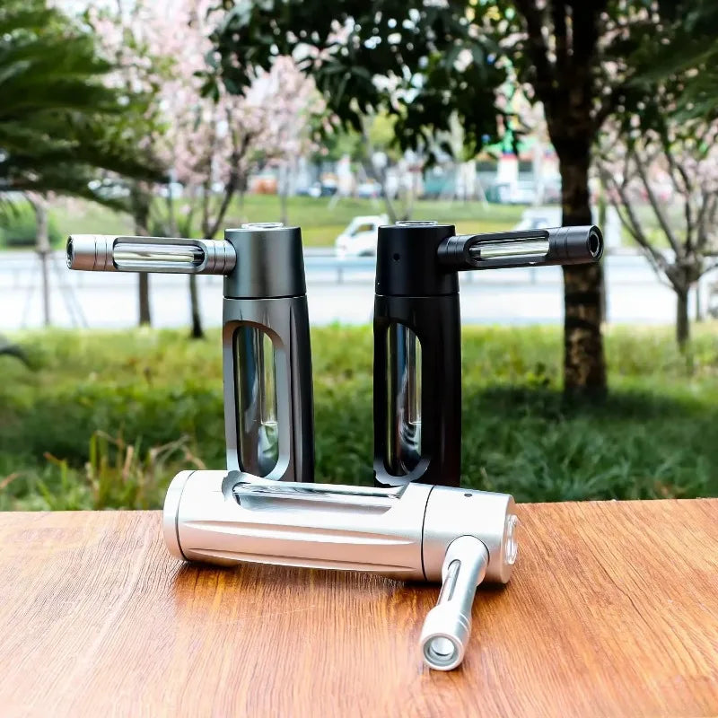 Pipa per tabacco portatile a combustione secca in lega di alluminio narghilè