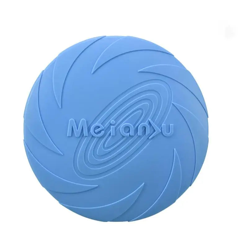 OUZEY Bite Resistant Flying Disc Toy for Dogs - Interactive Training &amp; Outdoor Fun Blue / 22CM