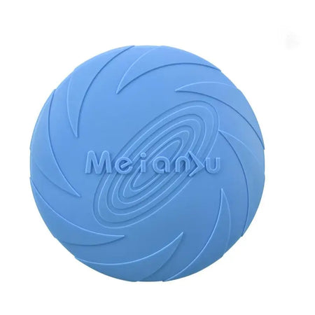 OUZEY Bite Resistant Flying Disc Toy for Dogs - Interactive Training &amp; Outdoor Fun Blue / 22CM