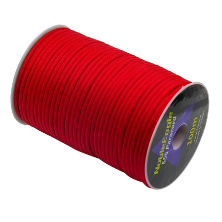 Military 550 Paracord Rope 100M 50M 31M 7 Strand 4mm Parachute Cord Outdoor Camping Survival Gear DIY Bracelet Tent Line 7C Red / 100M