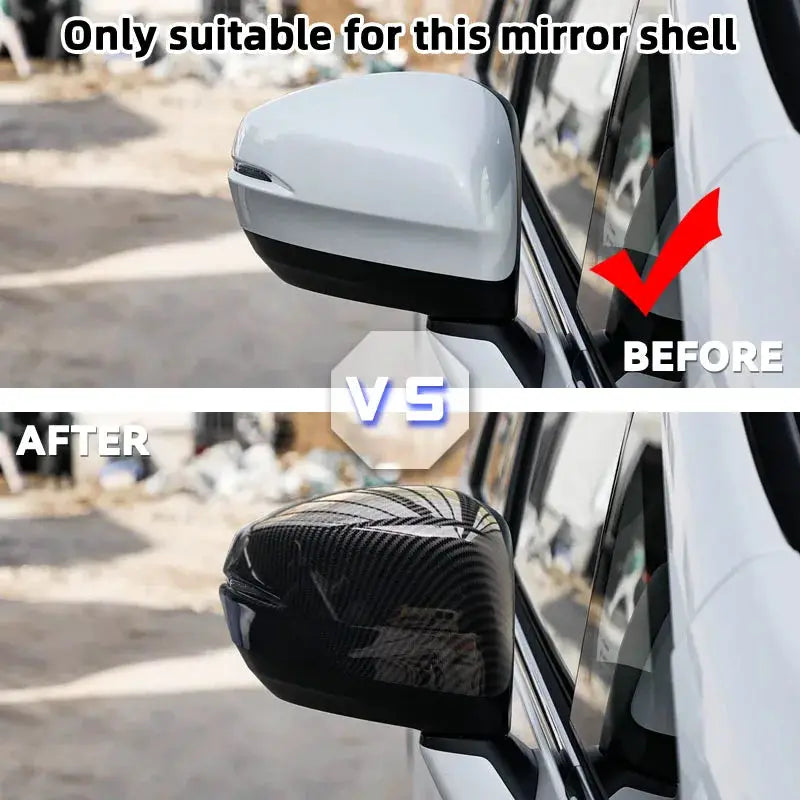 Carbon Fiber Look Rearview Mirror Cover For Honda Odyssey 2015-2021 Side Door Wing Cap Trim Sticker by InterCyprus Trading Ltd