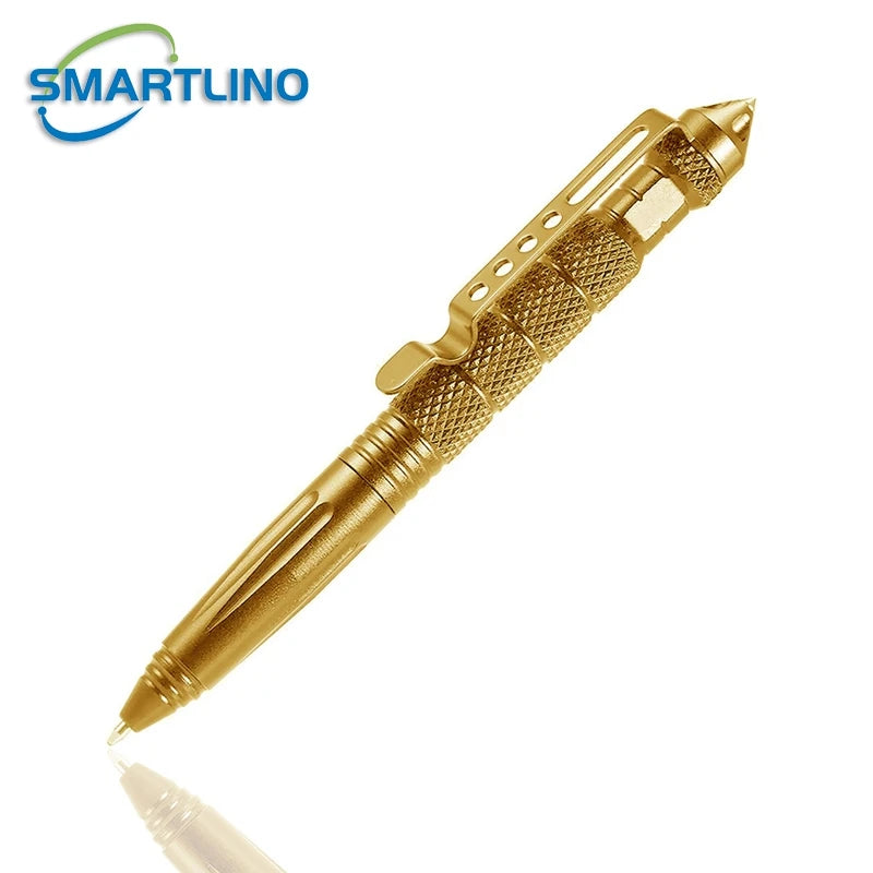 Self Defense Tactical Pen &ndash; Emergency Glass Breaker Gold pen