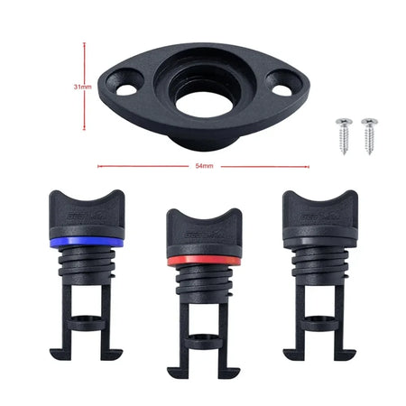 Boat Accessories Nylon 25mm 1 Inch Drain Hole Thread Drain Plugs Bung Socket Oval Garboard Yacht Fishing Kayak Canoe Marine Plug