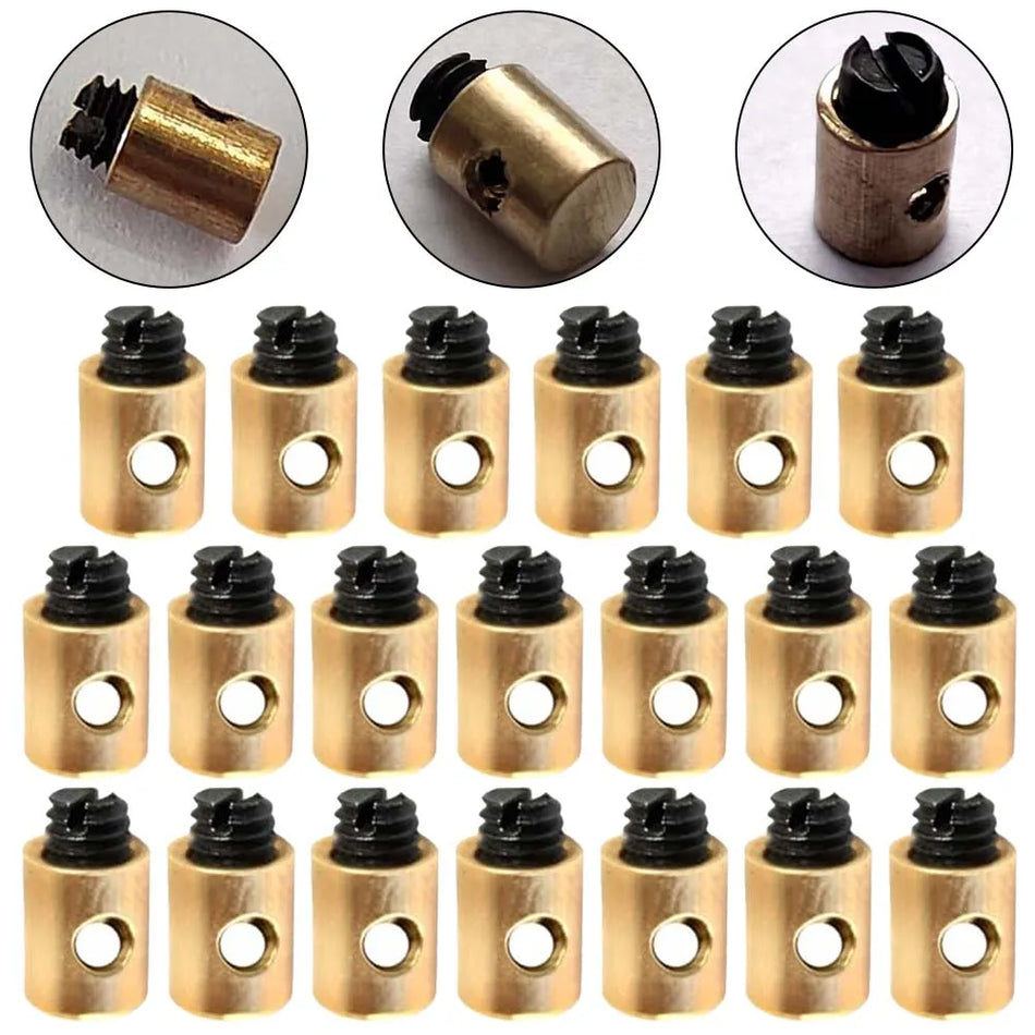 Vijačne glave za zavorne kable motocikla, 20 kosov, nadomestni deli, brez spajkanja