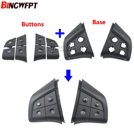Multi-function Steering Wheel Button Shell For Mercedes Benz W164 W245 W251 ML GL300/350/400/450 2006-2009 by InterCyprus Trading Ltd