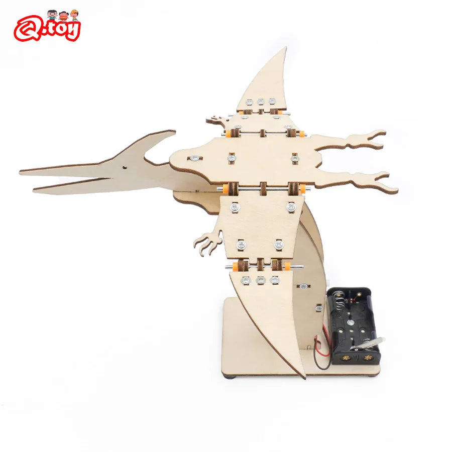 DIY Pteranodon STEM dinosaurus znanstveni drveni puzzle set za djecu