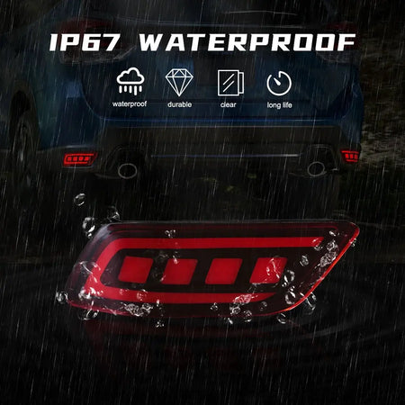 For Subaru Forester 2019 2020 2021 2022 2023 Car LED Rear Bumper Reflector Light Tail Sequential Auto Turn Signal Brake Lamp 12V by InterCyprus Trading Ltd