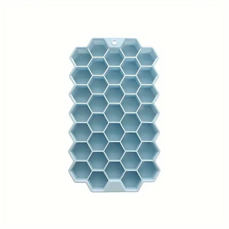 Silicone Ice Cube Trays &ndash; Eco-Friendly Honeycomb Design Sky Blue
