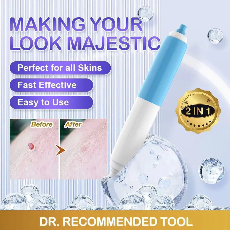2-In-1 Skin Tag Wart Removal Kit - Painless Auto Removal