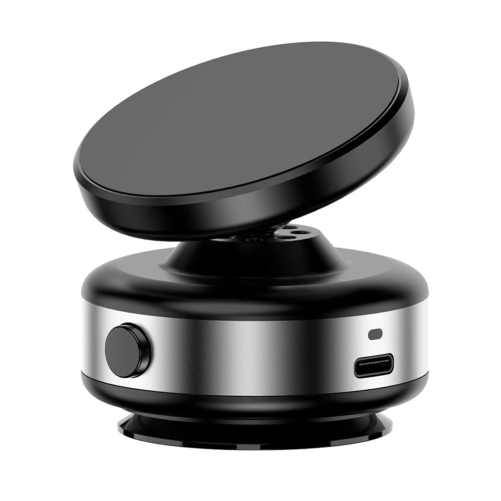 CrownQu Car Display Phone Holder &ndash; 360 Degree Rotation with Strong Magnetic Grip black