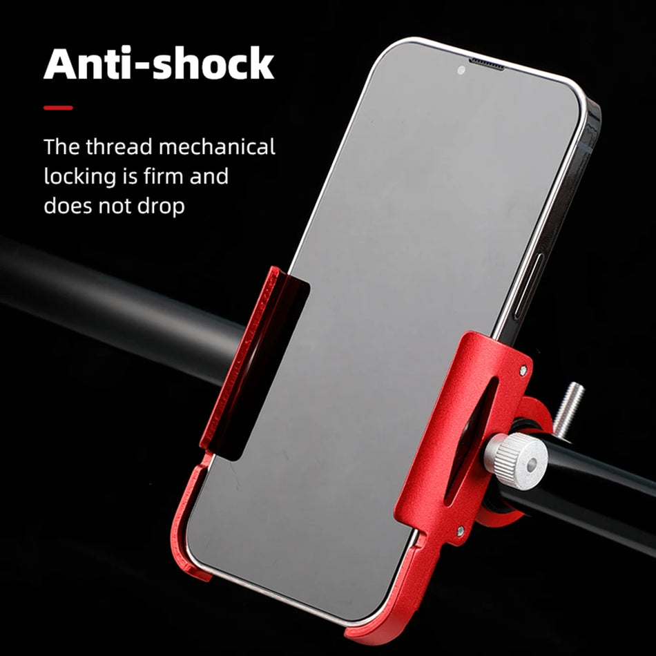 🟠 Bicycle Phone Holder 360° Rotation Aluminum Alloy MTB Bike Phone GPS Bracket Scooter Motorcycle Handlebar Mount Cell Phone Stand