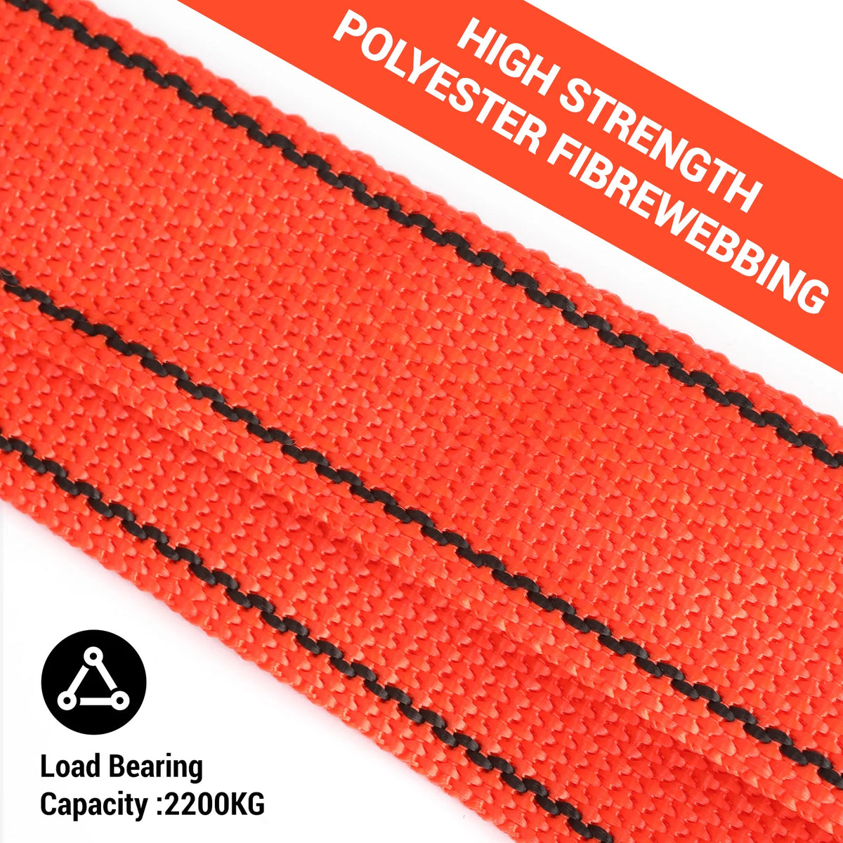 High Altitude Five-Point Safety Harness with Carabiner for Outdoor Climbing and Construction