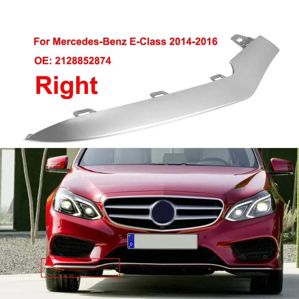 Mercedes E Class Left Right Front Bumper Chrome Trim 2014 right-2128852874