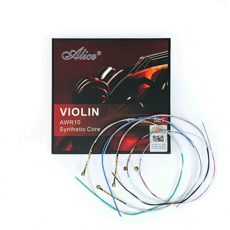 Alice Violin Strings AWR10 &ndash; Medium Tension Silver Winding