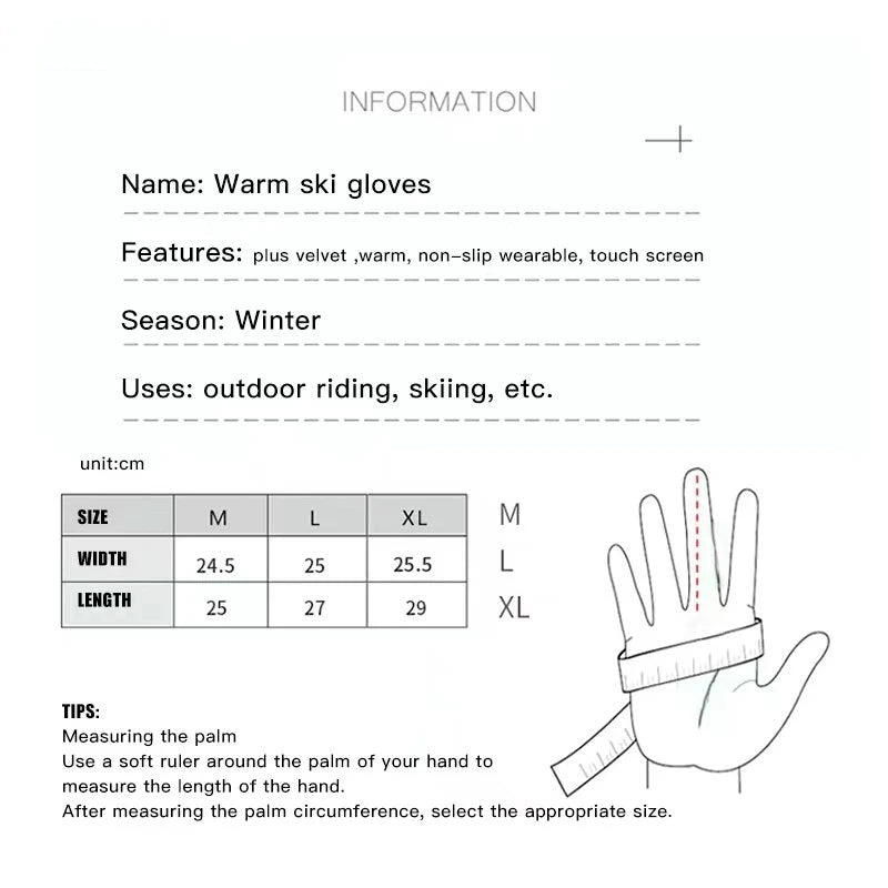 Camouflage Ski Gloves &ndash; Waterproof Windproof Warmth for All