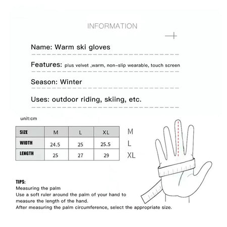 Camouflage Ski Gloves &ndash; Waterproof Windproof Warmth for All