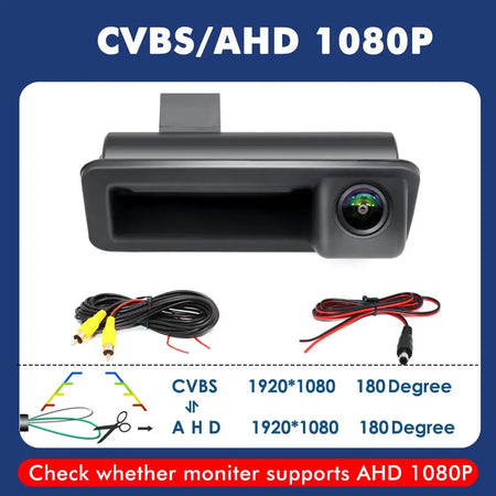 4K AHD 1080P Dynamic Reverse Camera For Range Rover Freelander 2 Mondeo Zhisheng Focus Trunk Handle Backup Camera Night Vision by InterCyprus Trading Ltd
