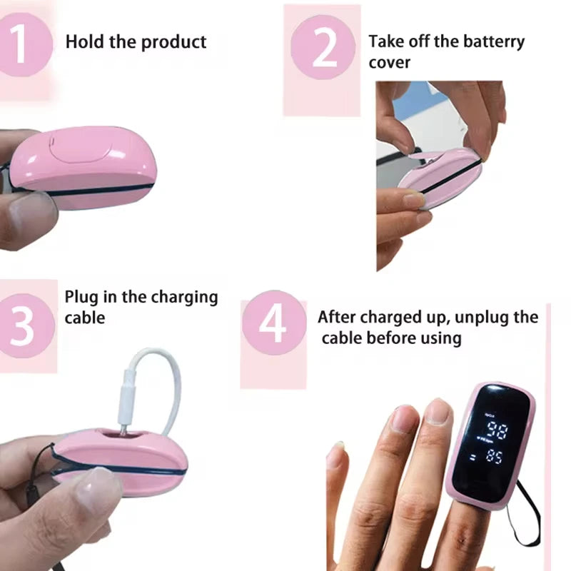 Medical Finger Pulse Oximeter - Fast 8 Second Readings