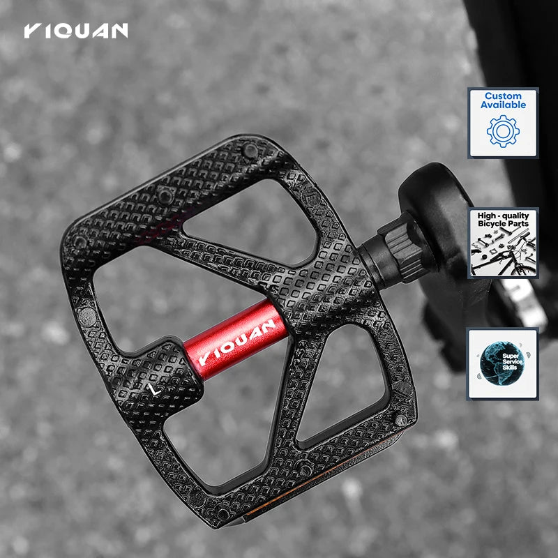 ESLNF Bearing DU Bicycle Pedal Ultralight Aluminum Alloy With Anti Slip