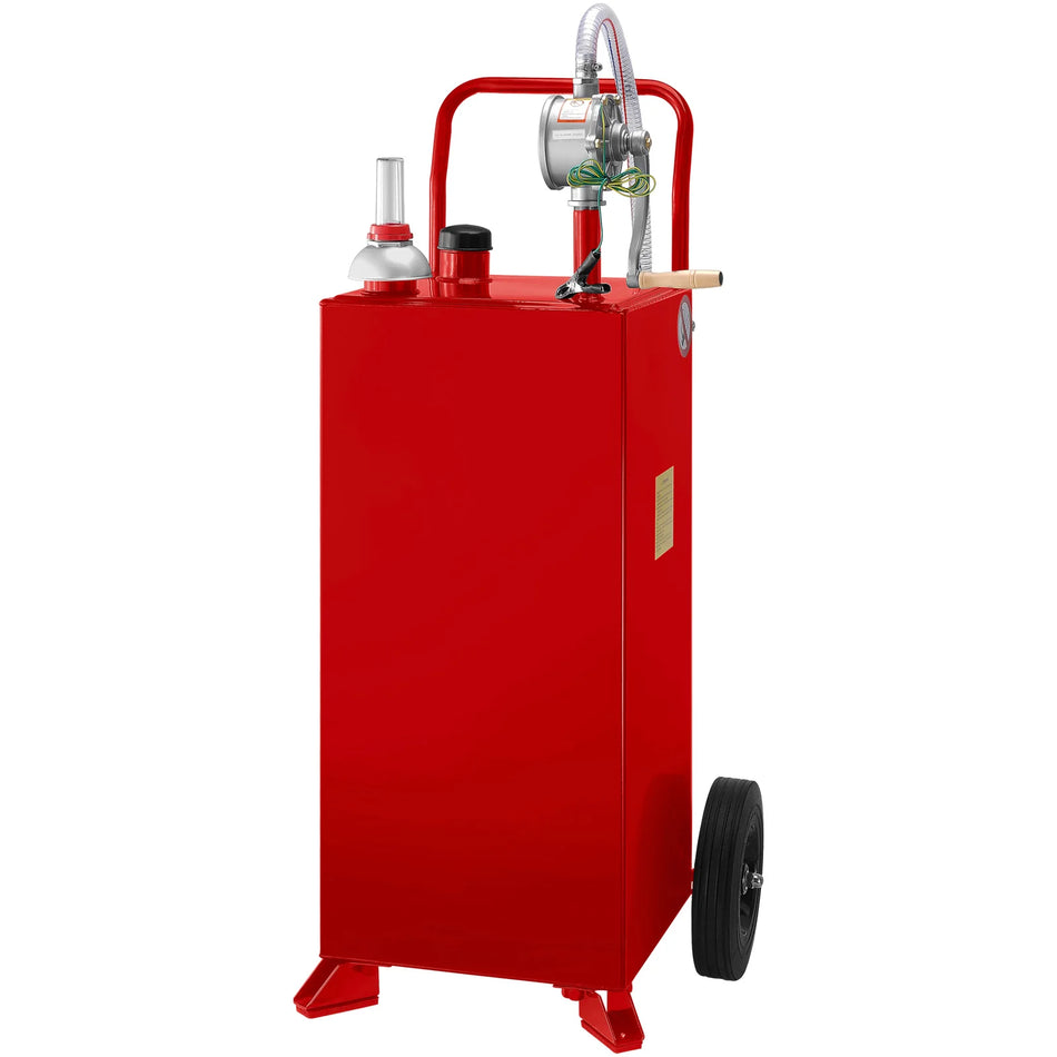 30 Gallon Fuel Caddy With Two Wheels Portable Tank