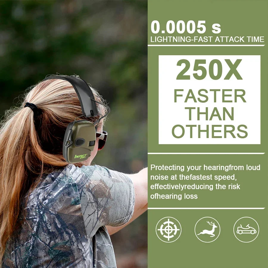 Outdoors Tactical Shooting Earmuff &ndash; Sound Amplification