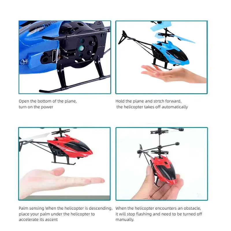 Rechargeable Mini RC Drone with Obstacle Avoidance for Safe Flight