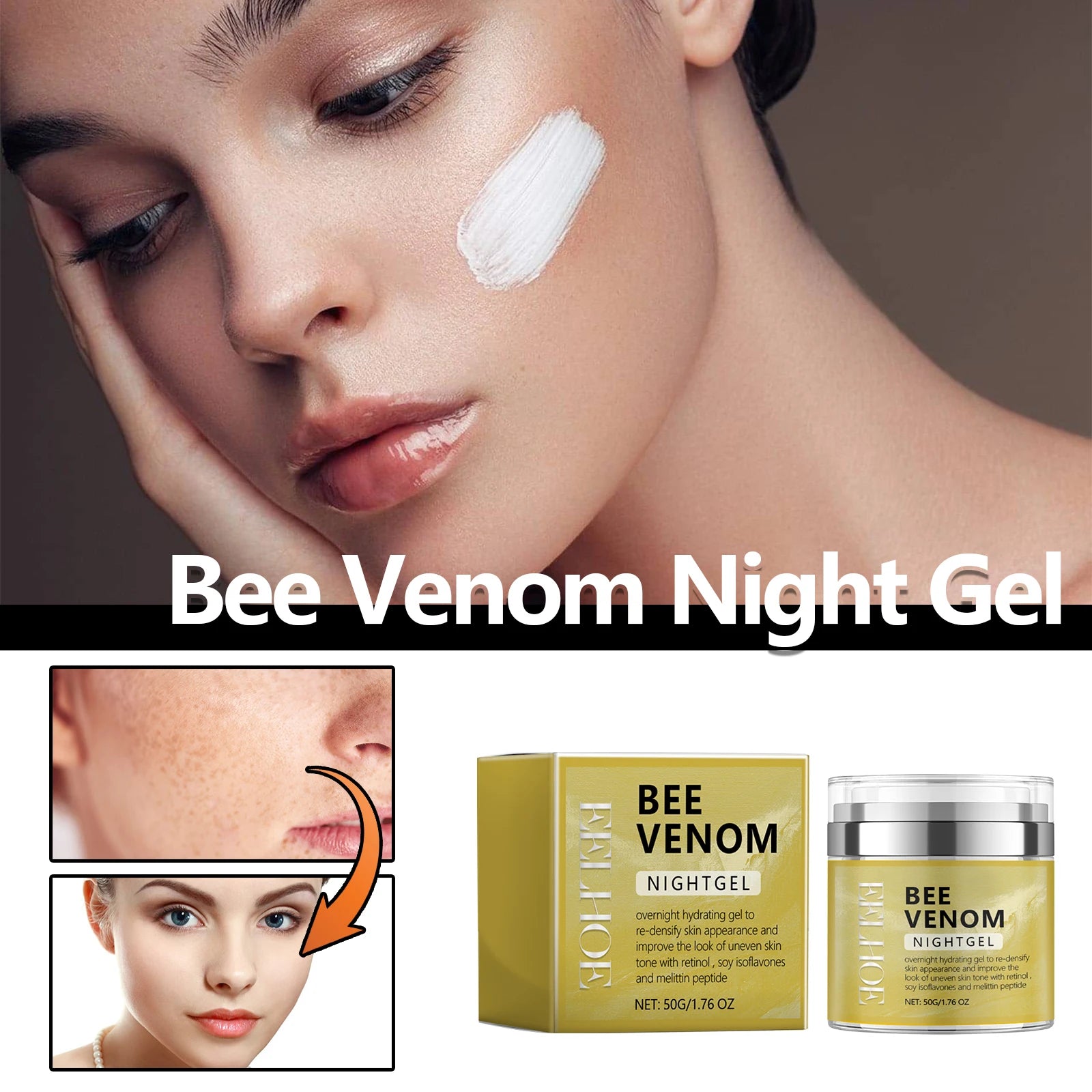 Bee Venom Night Gel &ndash; Intense Hydration and Skin Rejuvenation