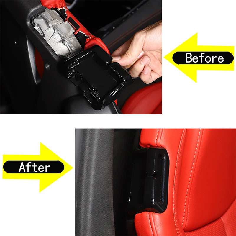 Couvercle de guide de ceinture de sécurité arrière en ABS pour Corvette C8 Z51 Z06