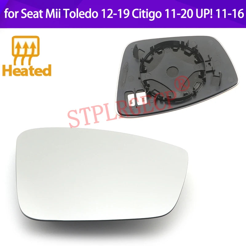 Θερμαινόμενο Γυαλί Πλευρικού Καθρέπτη για Seat Mii Toledo Citigo Up! 11-20